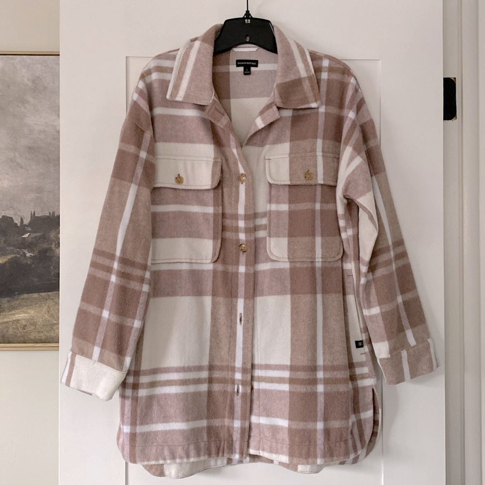 Banana Republic Flannel Jacket - Size Small